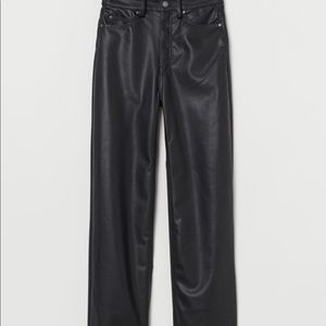 H&M Women Faux Leather Pants